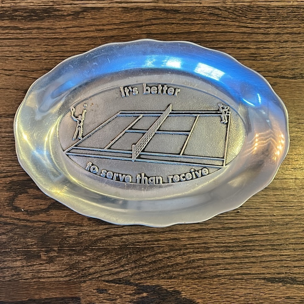 Pewtarex Tennis Bread Tray from York, Pennsylvania